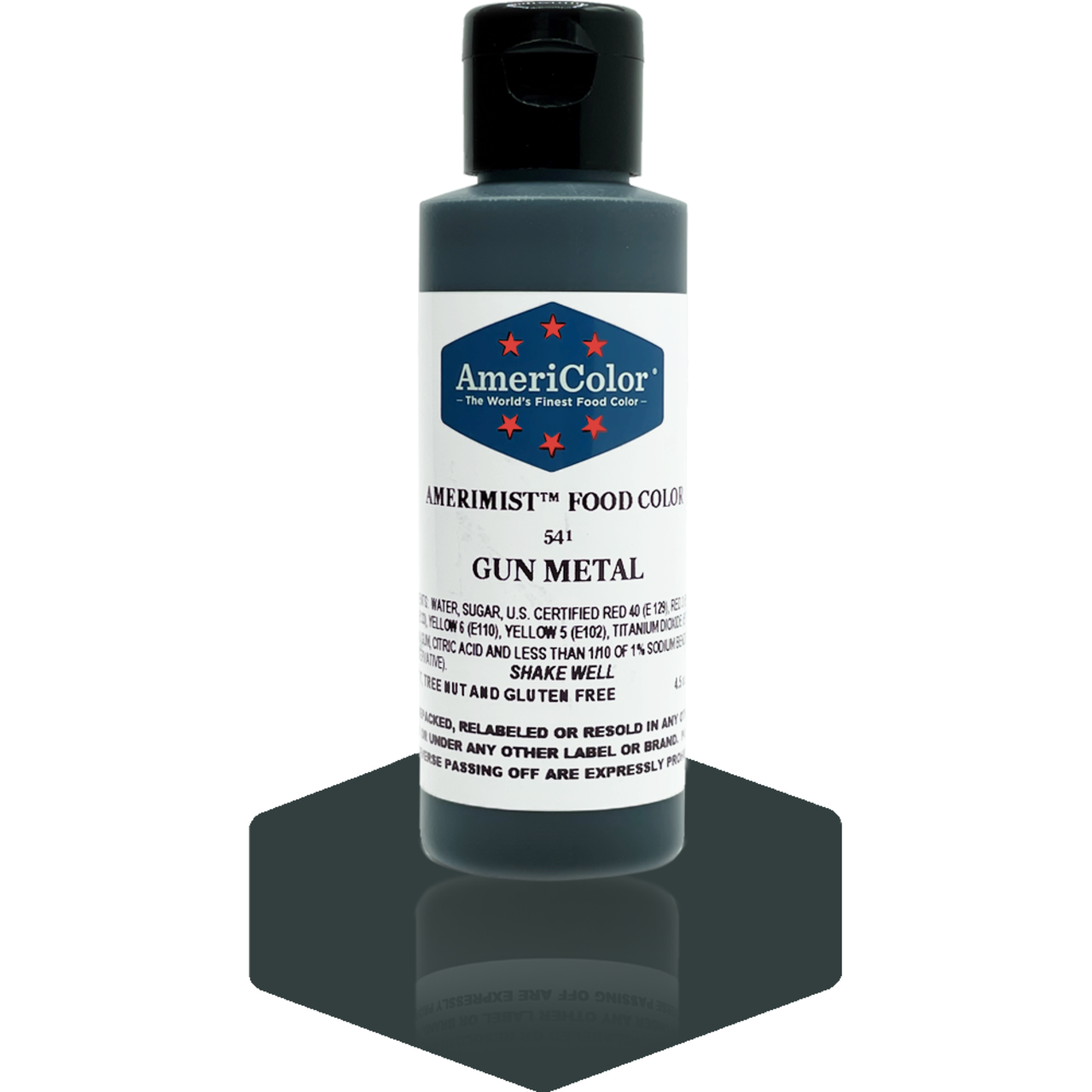 AmeriColor, Gunmetal, 4.5 Ounce, AmeriMist Airbrush Food Coloring